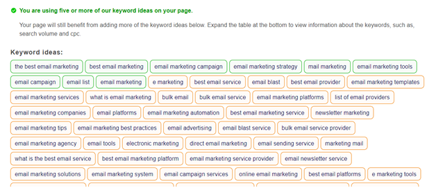 LSI keyword List