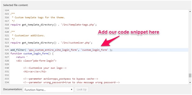 Add Code Snippet