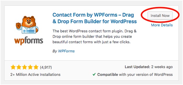 WPforms Plugin