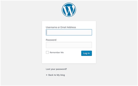 WordPress Login Page