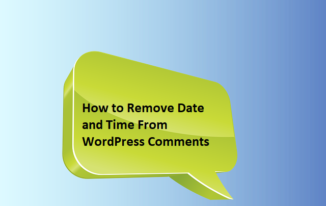 How to Remove Date and Time From WordPress Comments